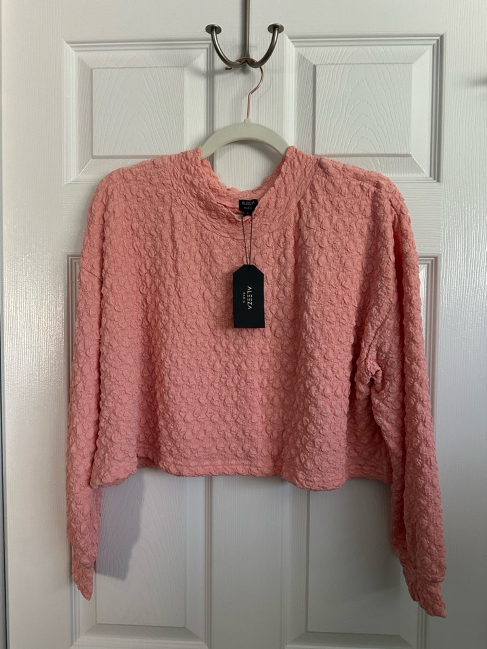 NWT Aleeza Paris Jiffy Pop Loose Crop Top